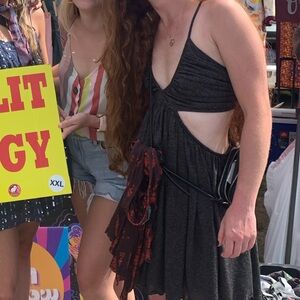 Free People Charcoal Mini Dress